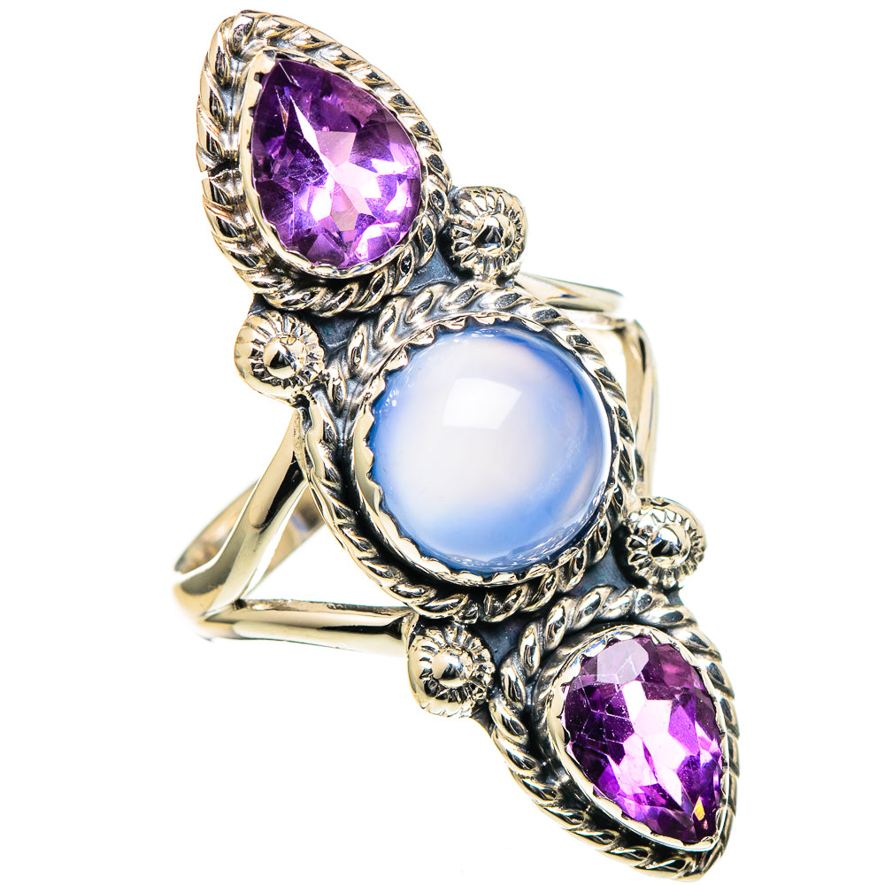 Chalcedony Rings handcrafted by Ana Silver Co - RING98517