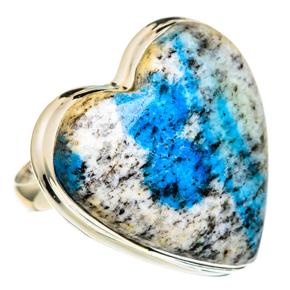 K2 Blue Azurite Rings handcrafted by Ana Silver Co - RING98525