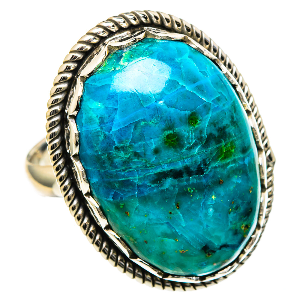 Chrysocolla Rings handcrafted by Ana Silver Co - RING98526
