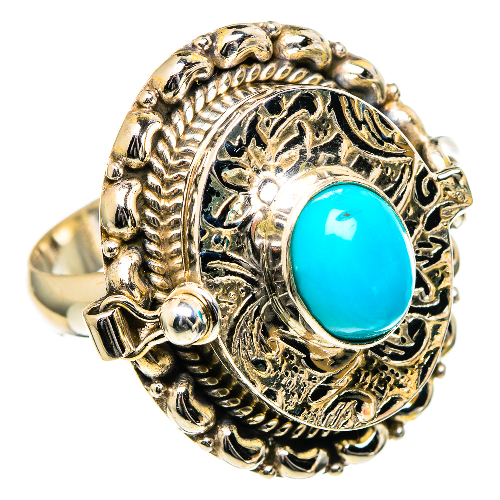 Turquoise oval gemstone sterling silver ring with detailed embossed rope edge