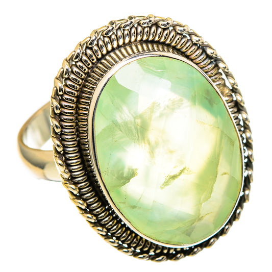 Prehnite Rings handcrafted by Ana Silver Co - RING98533