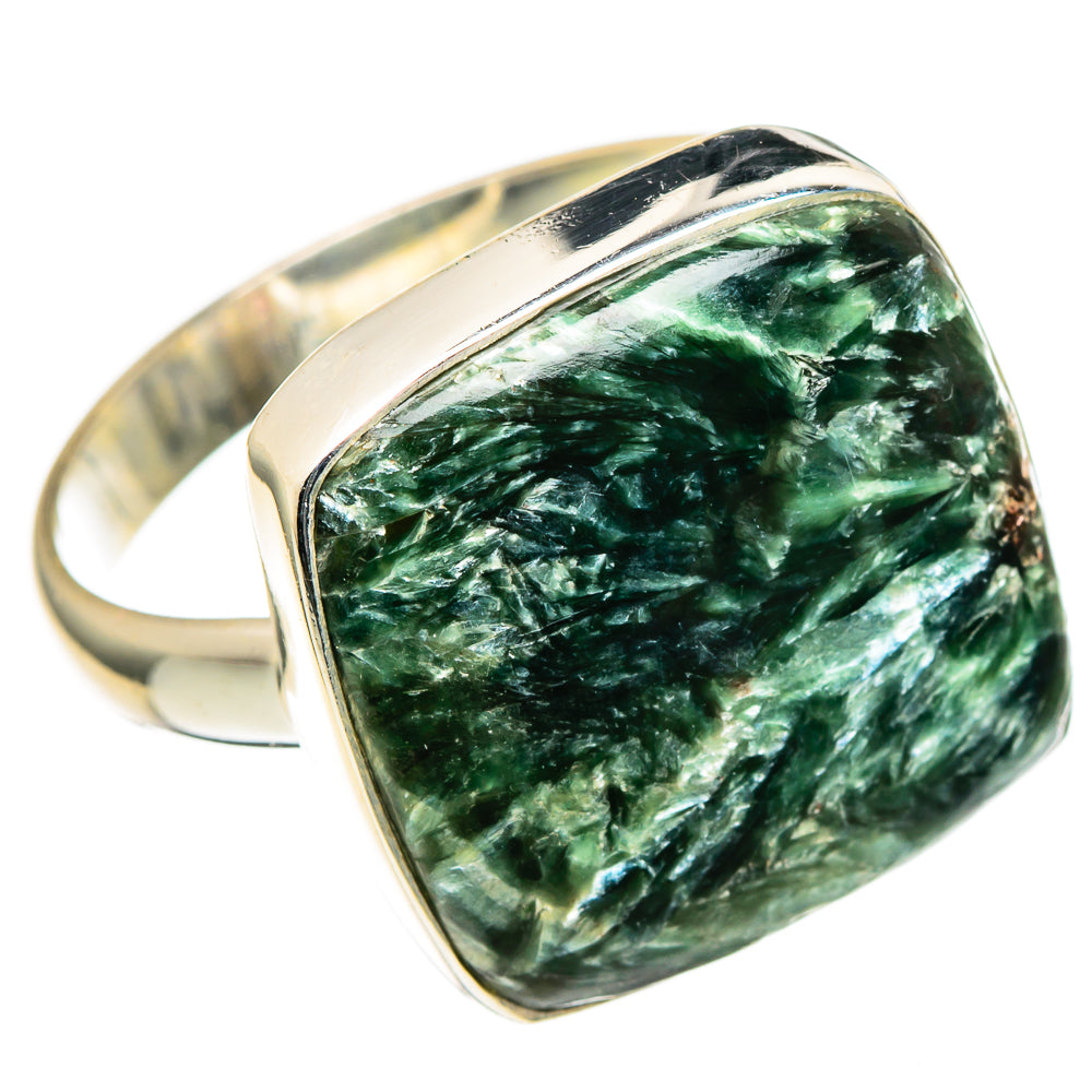 Seraphinite Rings handcrafted by Ana Silver Co - RING98535 - Photo 2