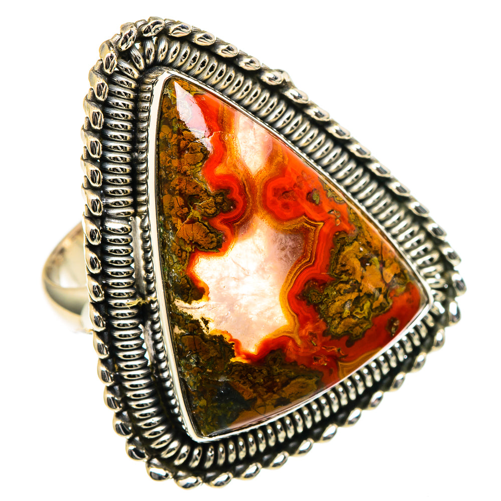 Moroccan Agate Rings handcrafted by Ana Silver Co - RING98536