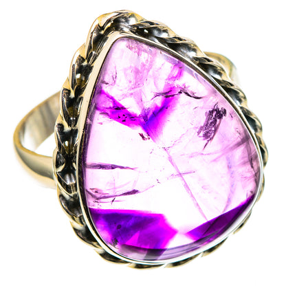 Chevron Amethyst Rings handcrafted by Ana Silver Co - RING98550