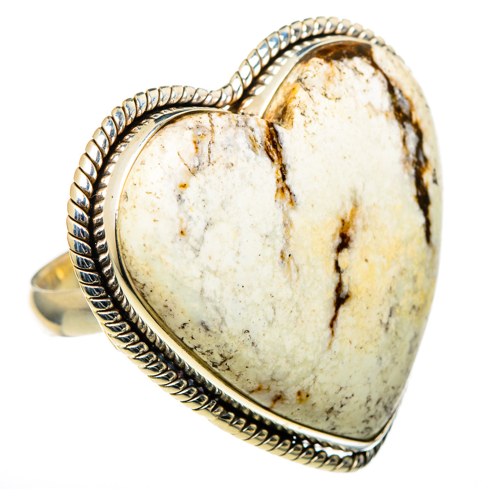 Peanut Wood Jasper Rings handcrafted by Ana Silver Co - RING98554 - Photo 2