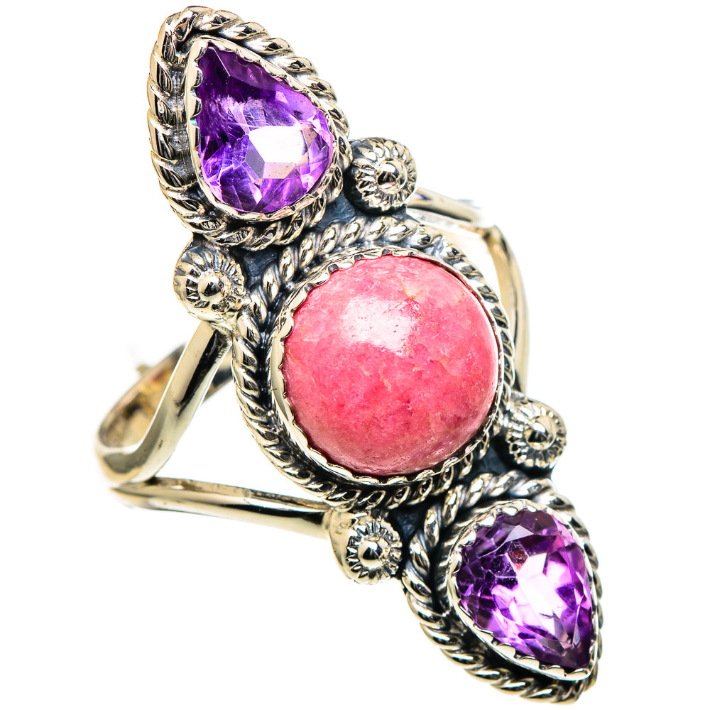Rhodochrosite Rings handcrafted by Ana Silver Co - RING98560
