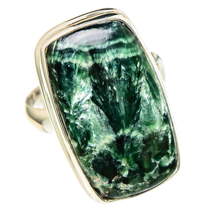 Seraphinite Rings handcrafted by Ana Silver Co - RING98576 - Photo 2