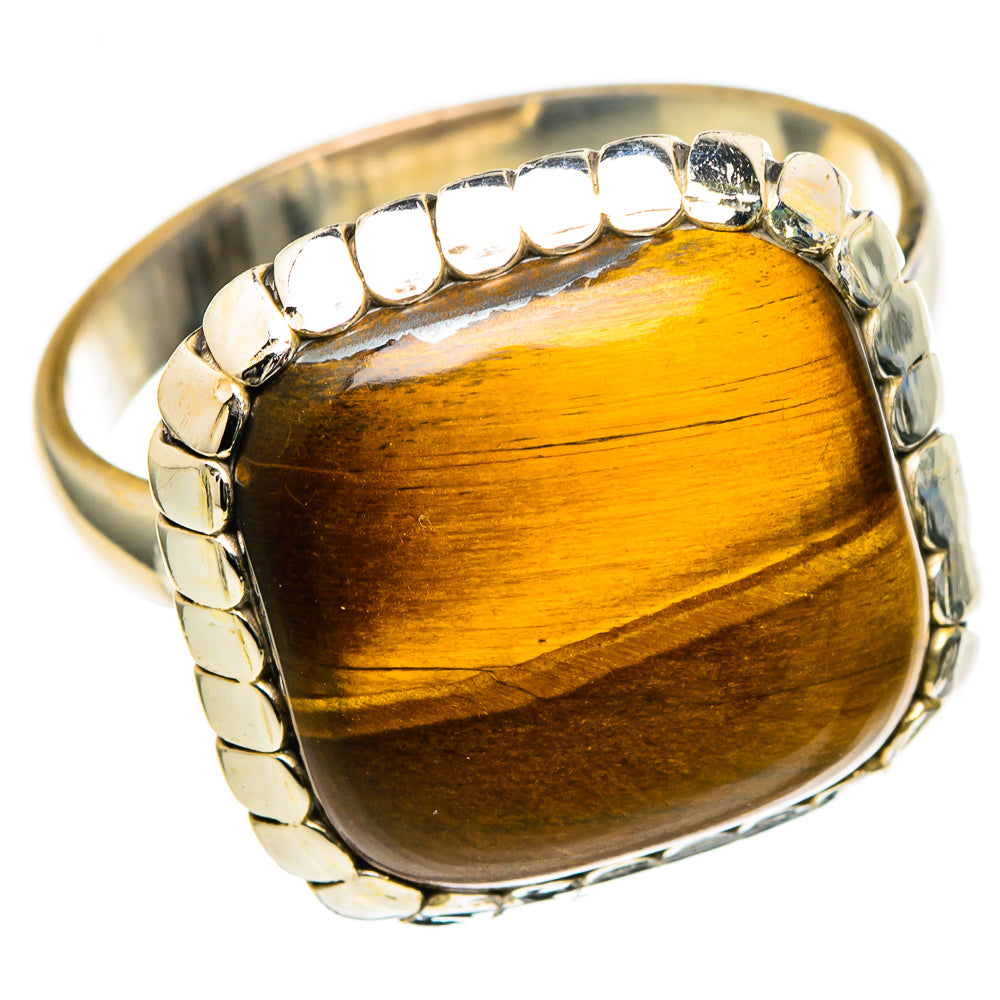 Tiger Eye Rings handcrafted by Ana Silver Co - RING98582 - Photo 2