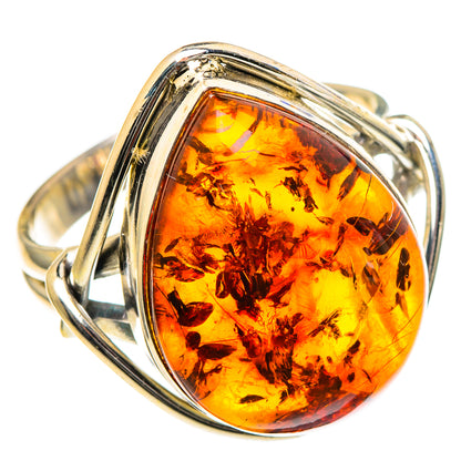 Baltic Amber Rings handcrafted by Ana Silver Co - RING98584