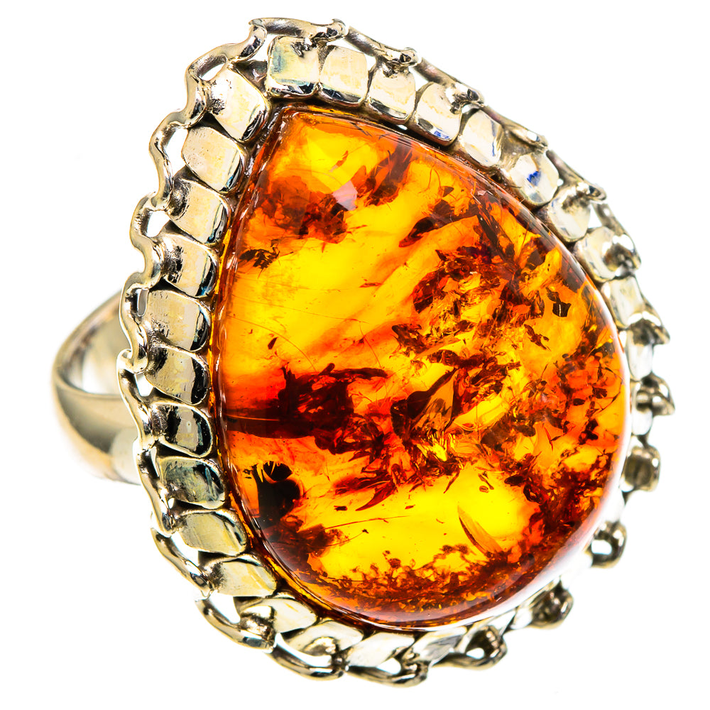 Baltic Amber Rings handcrafted by Ana Silver Co - RING98585