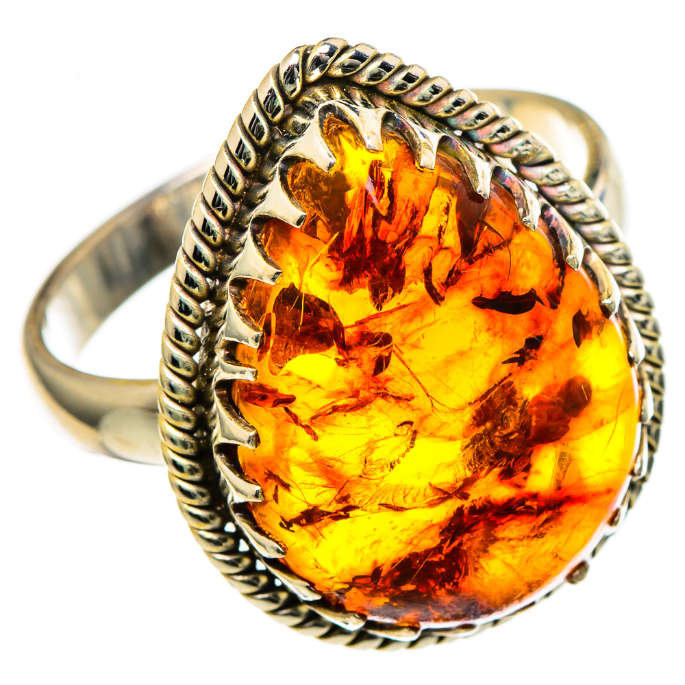 Baltic Amber Rings handcrafted by Ana Silver Co - RING98586