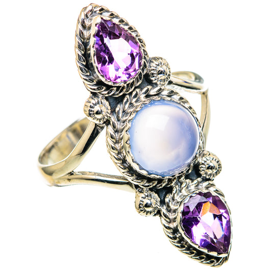 Chalcedony Rings handcrafted by Ana Silver Co - RING98598