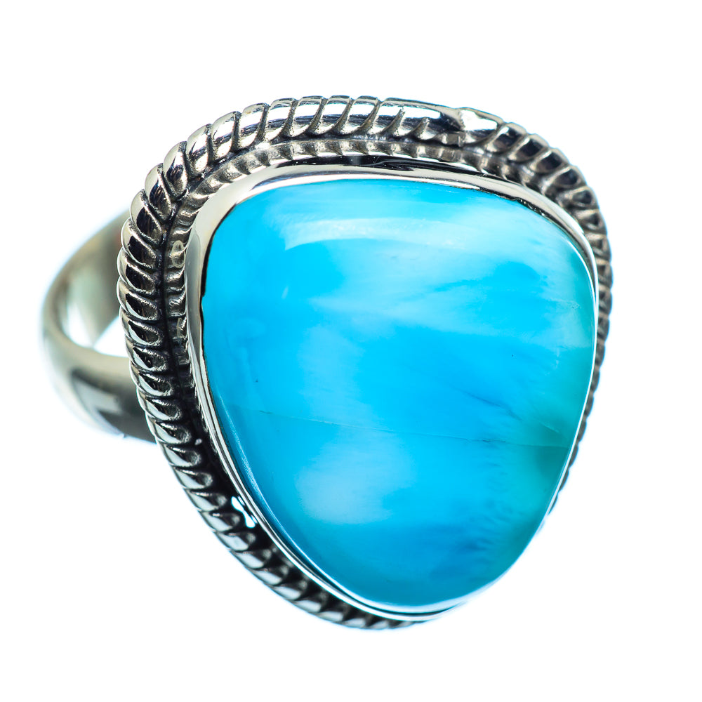 Larimar Rings handcrafted by Ana Silver Co - RING986027