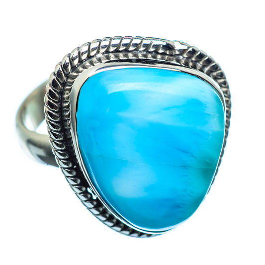 Larimar Rings handcrafted by Ana Silver Co - RING986027