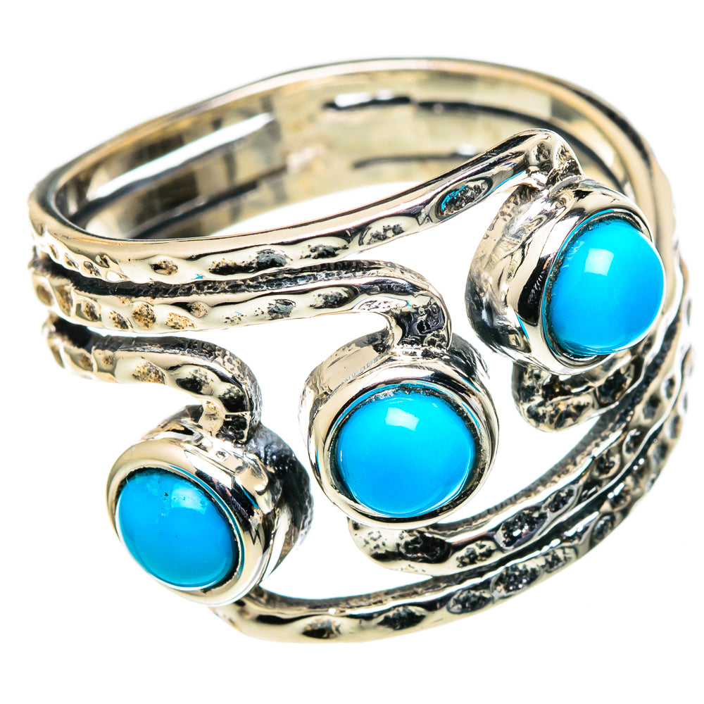 Sleeping Beauty Turquoise Rings handcrafted by Ana Silver Co - RING98608