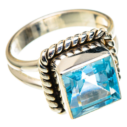 Blue Topaz Rings handcrafted by Ana Silver Co - RING98609