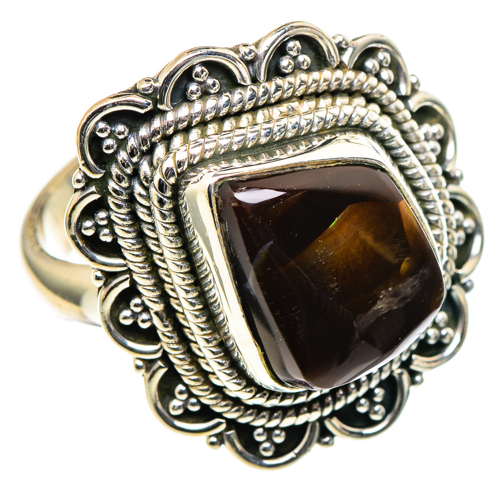 Mexican Fire Agate Rings handcrafted by Ana Silver Co - RING98615 - Photo 2
