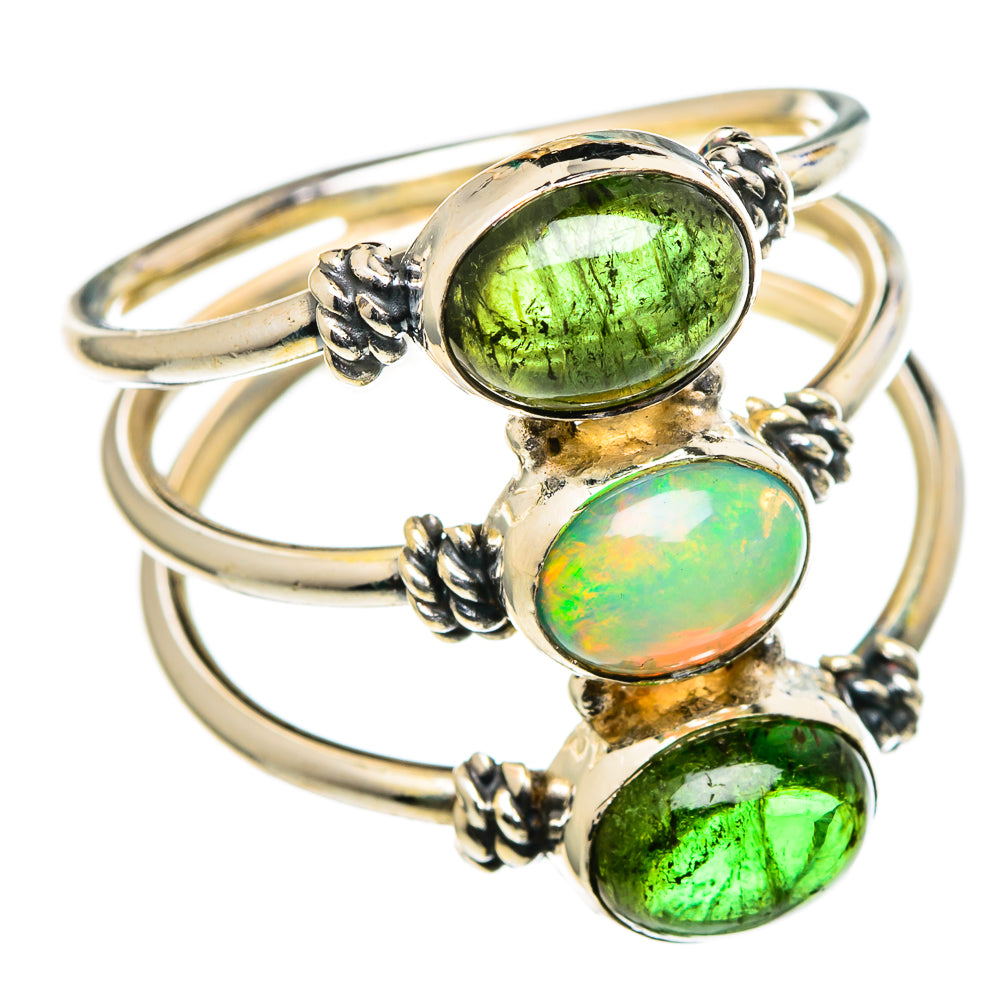 Ethiopian Opal Rings handcrafted by Ana Silver Co - RING98638