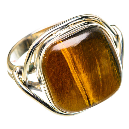 Tiger Eye Rings handcrafted by Ana Silver Co - RING98657