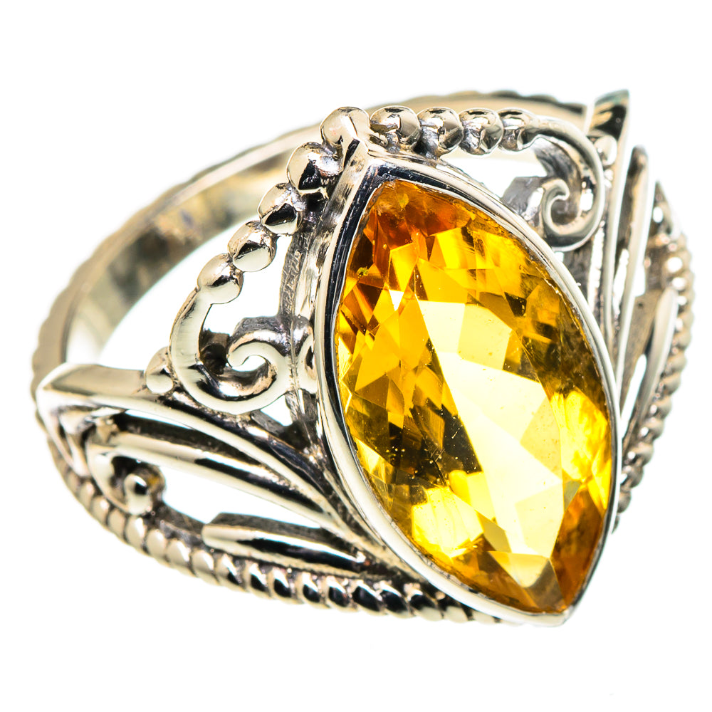 Citrine Rings handcrafted by Ana Silver Co - RING98658