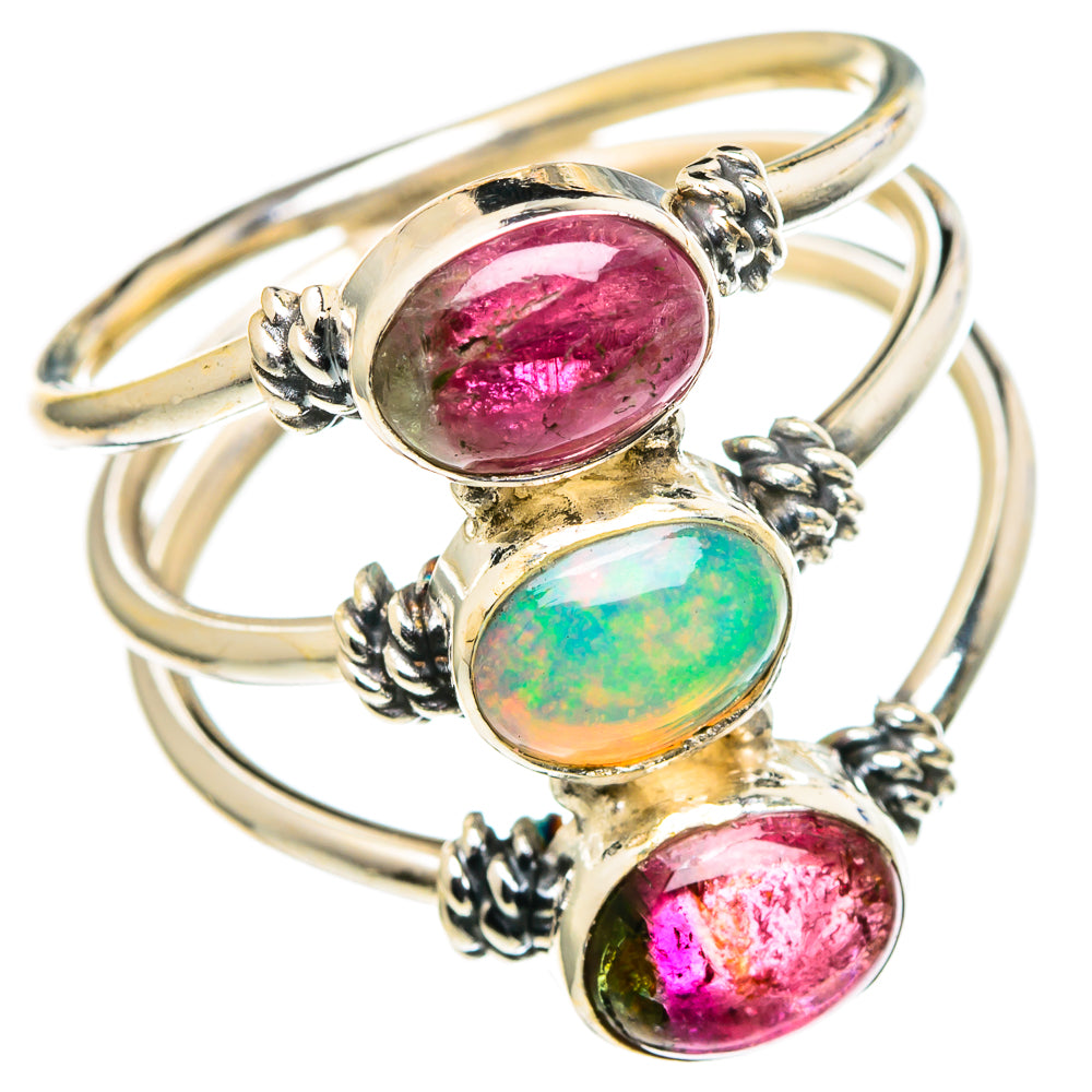 Ethiopian Opal Rings handcrafted by Ana Silver Co - RING98678