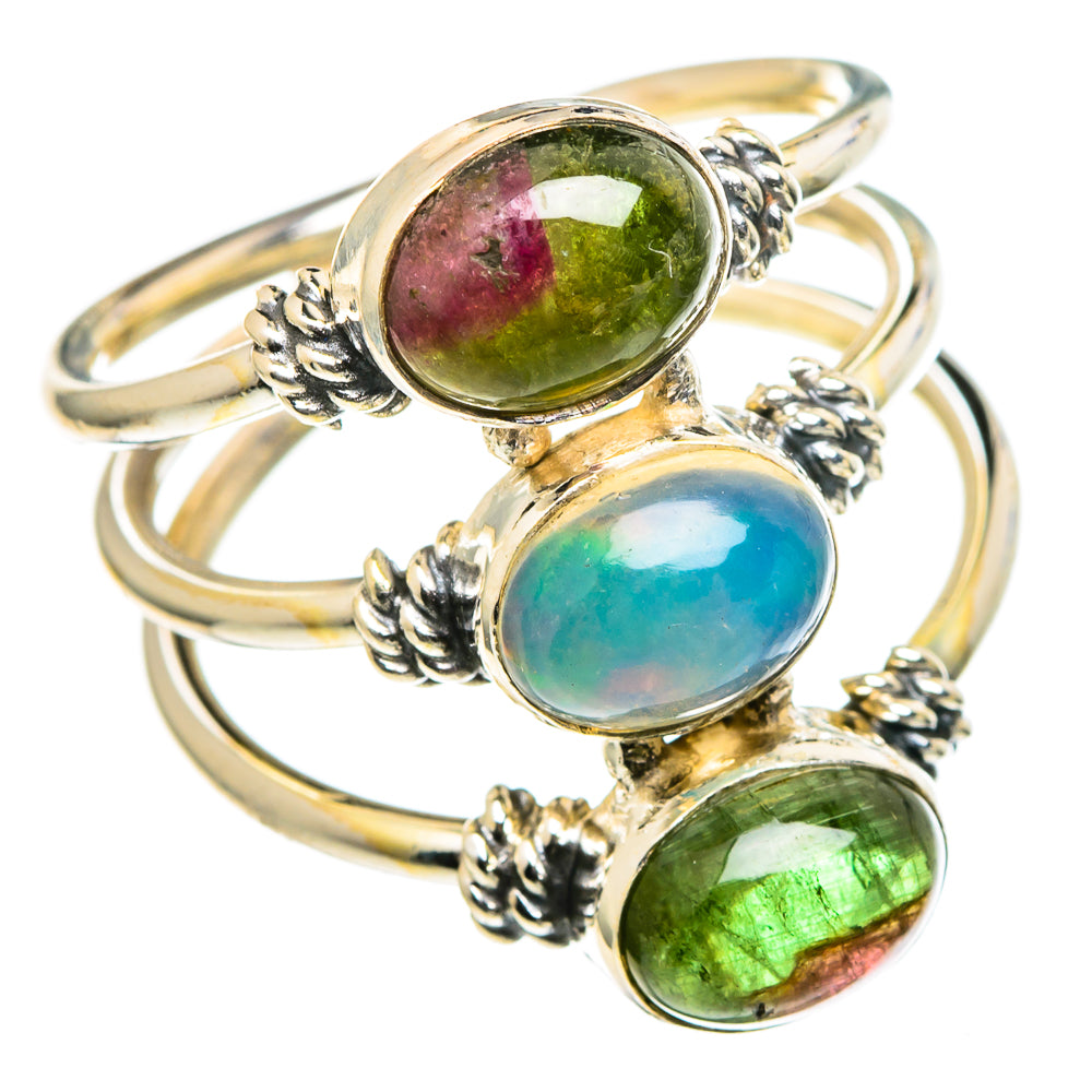 Ethiopian Opal Rings handcrafted by Ana Silver Co - RING98680