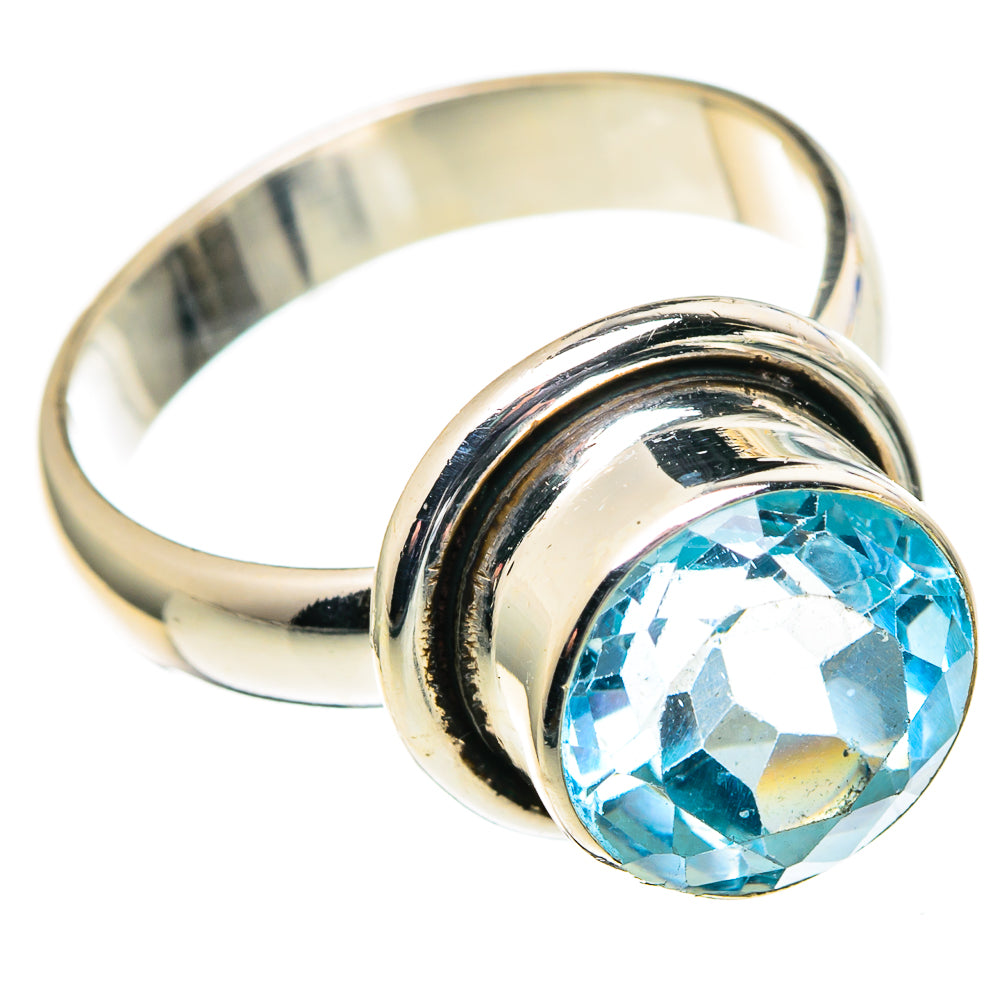 Blue Topaz Rings handcrafted by Ana Silver Co - RING98683 - Photo 2
