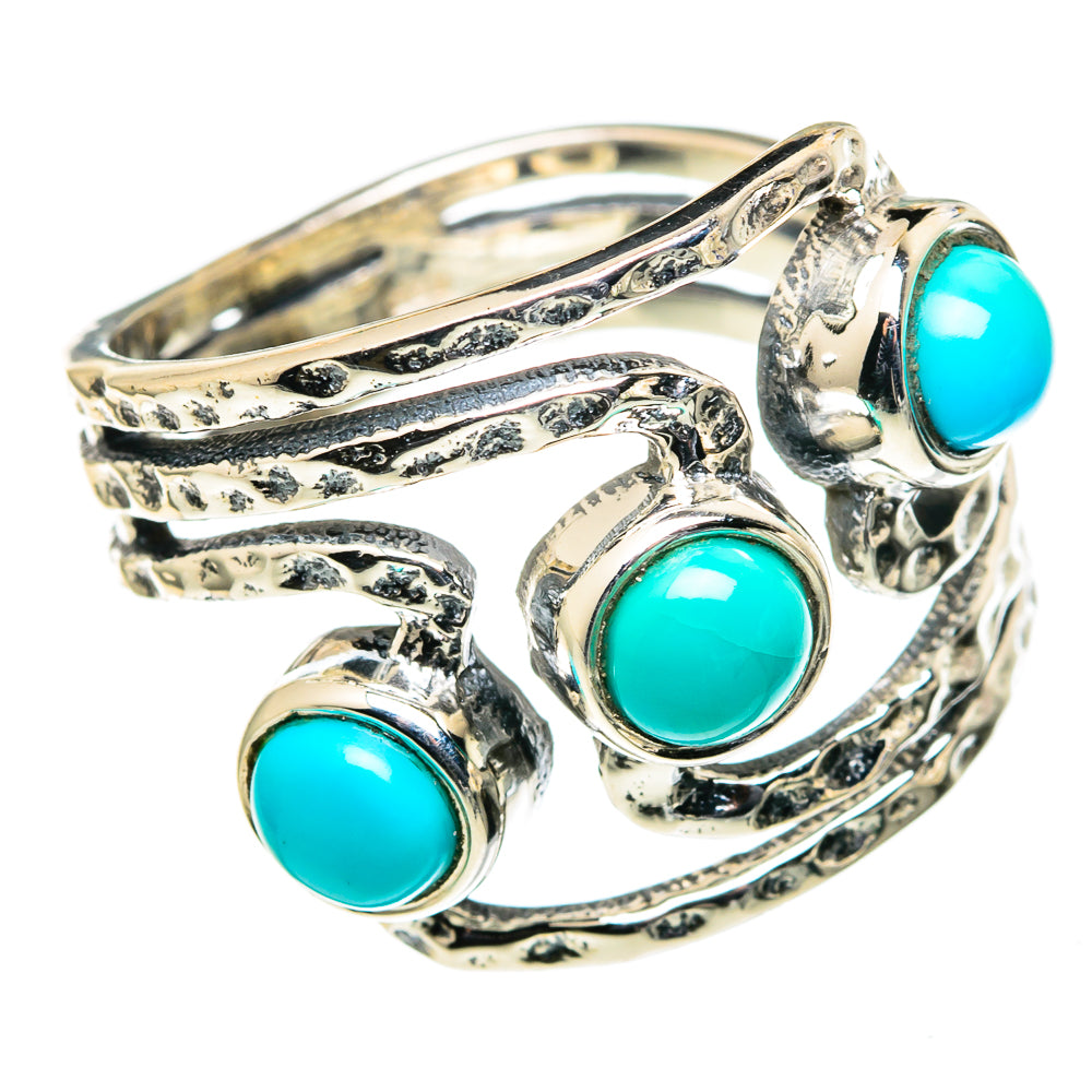 Sleeping Beauty Turquoise Rings handcrafted by Ana Silver Co - RING98684