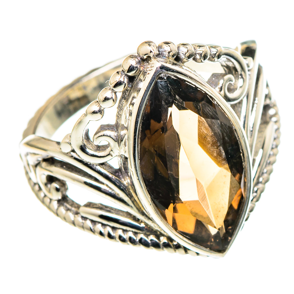 Smoky Quartz Rings handcrafted by Ana Silver Co - RING98694