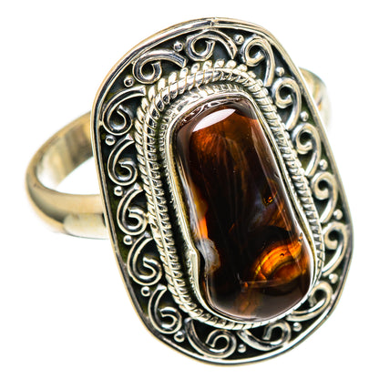Mexican Fire Agate Rings handcrafted by Ana Silver Co - RING98695