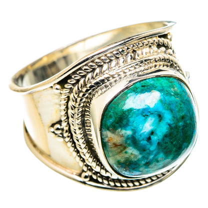 Chrysocolla Rings handcrafted by Ana Silver Co - RING98718