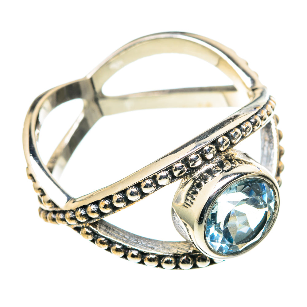 Blue Topaz Rings handcrafted by Ana Silver Co - RING98729