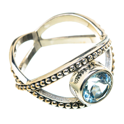 Blue Topaz Rings handcrafted by Ana Silver Co - RING98729