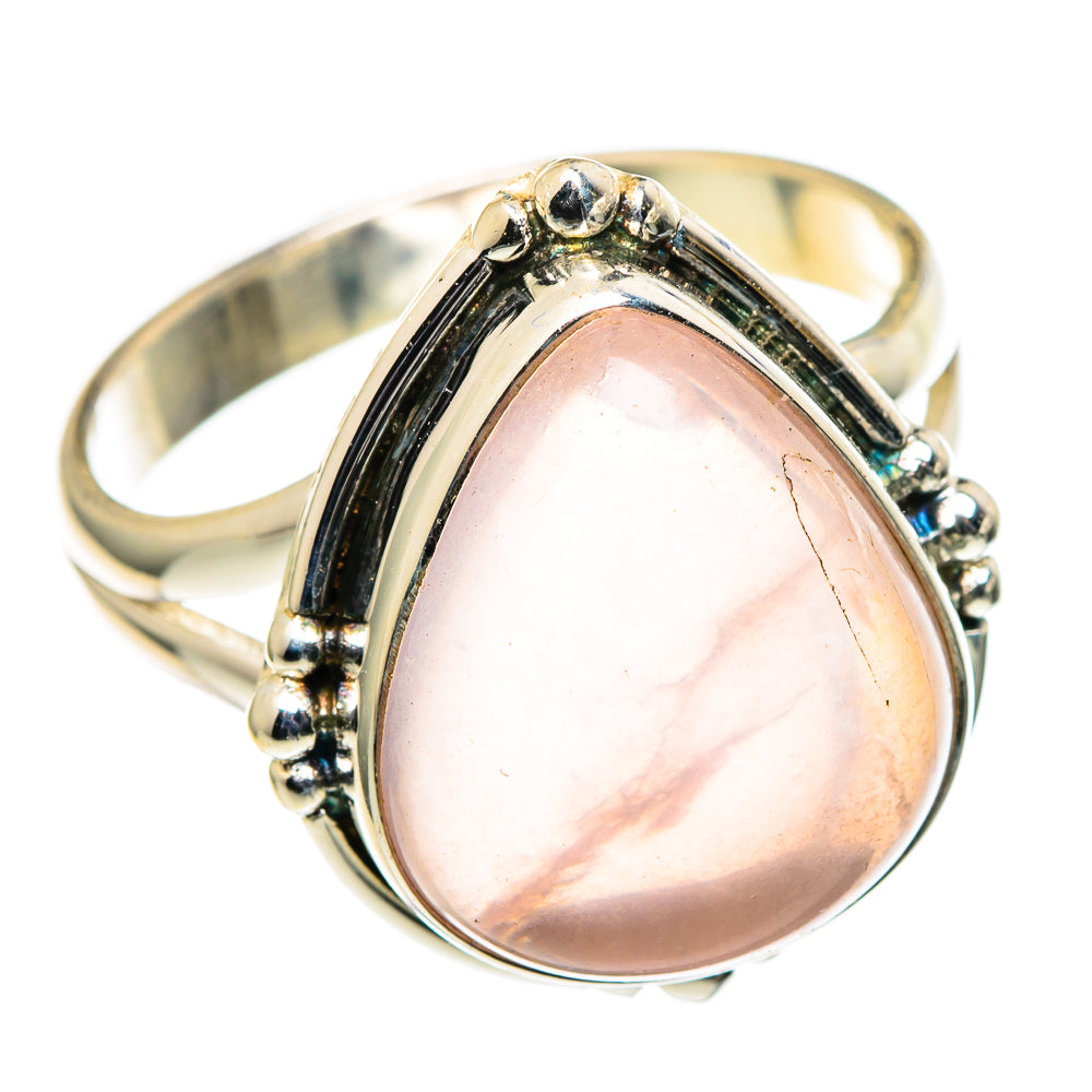 Rose Quartz Rings handcrafted by Ana Silver Co - RING98740