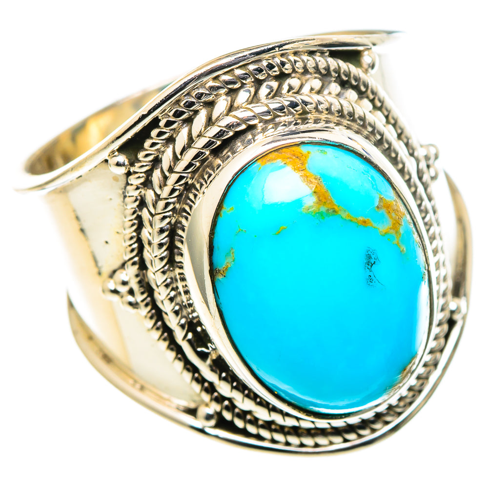Sleeping Beauty Turquoise Rings handcrafted by Ana Silver Co - RING98762