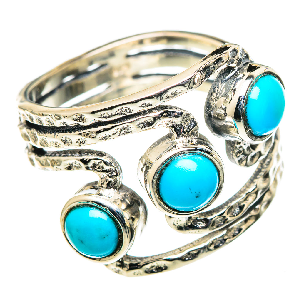 Sleeping Beauty Turquoise Rings handcrafted by Ana Silver Co - RING98765