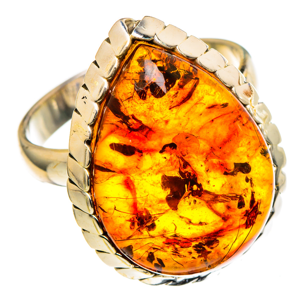 Baltic Amber Rings handcrafted by Ana Silver Co - RING98772