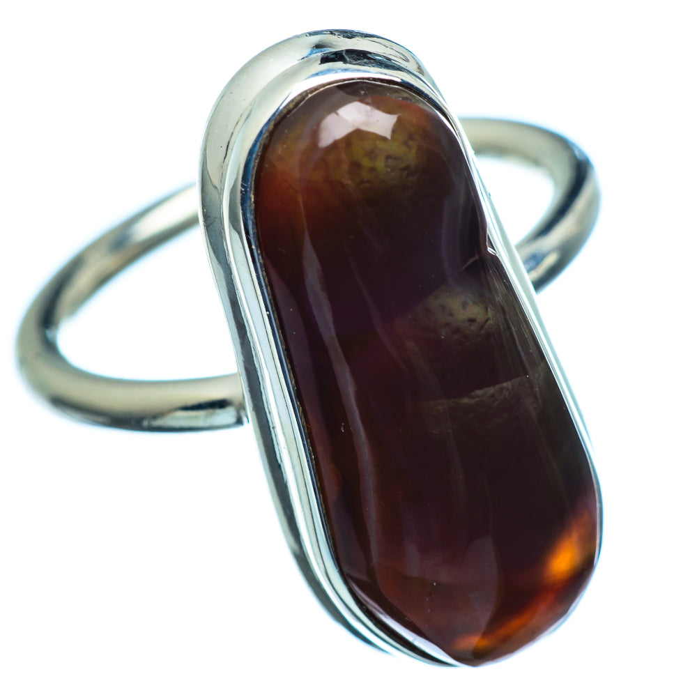 Mexican Fire Agate Rings handcrafted by Ana Silver Co - RING987743