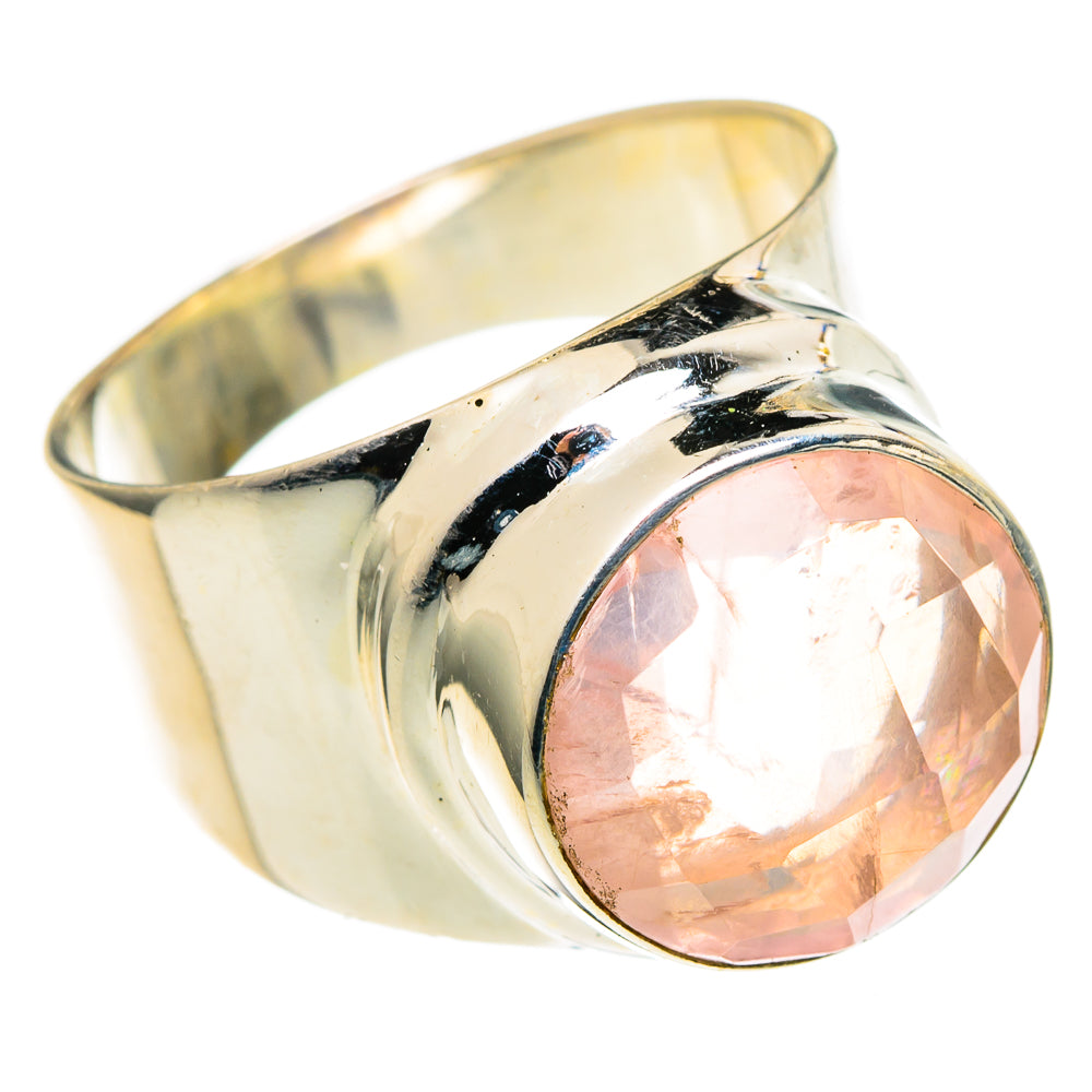 Rose Quartz Rings handcrafted by Ana Silver Co - RING98775
