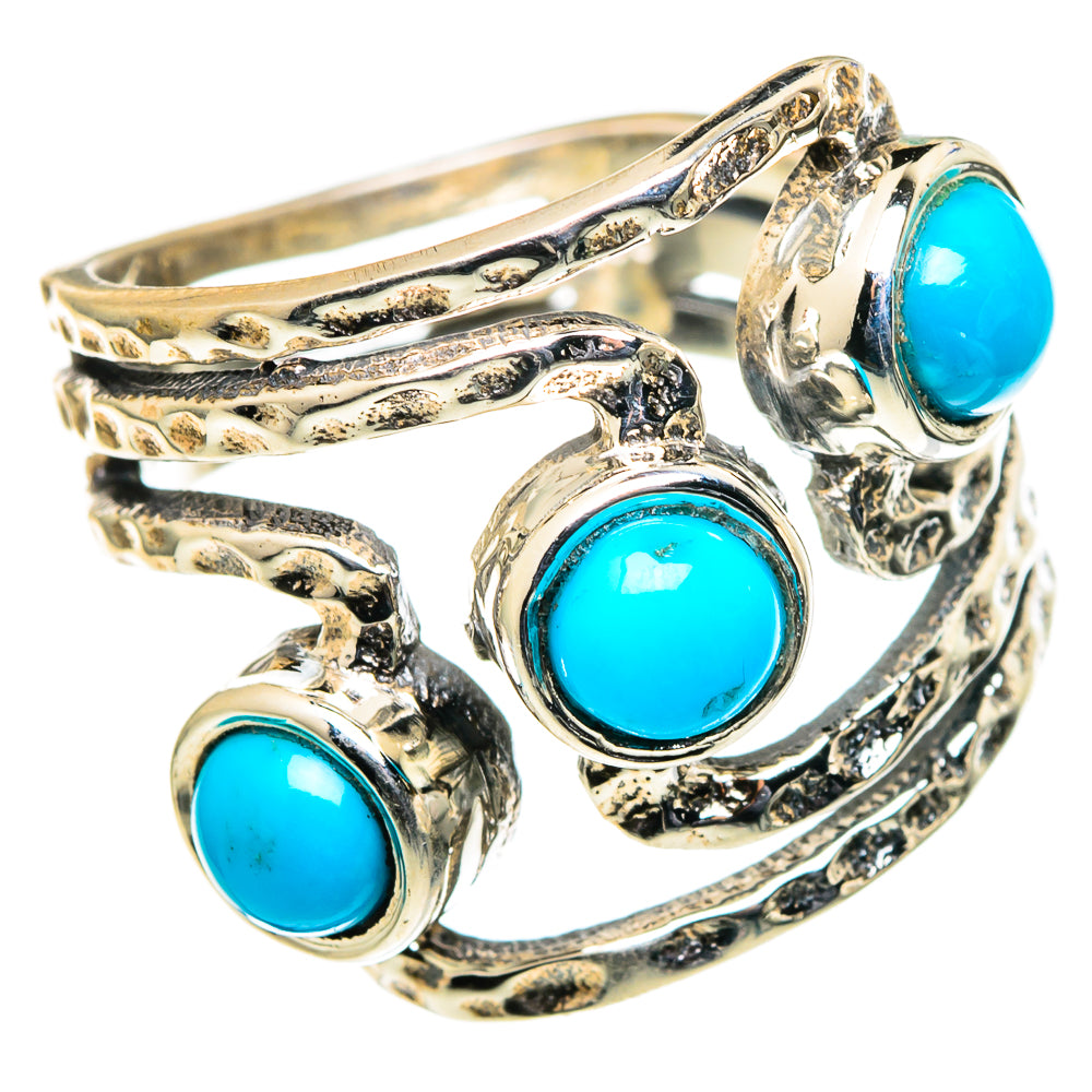 Sleeping Beauty Turquoise Rings handcrafted by Ana Silver Co - RING98798