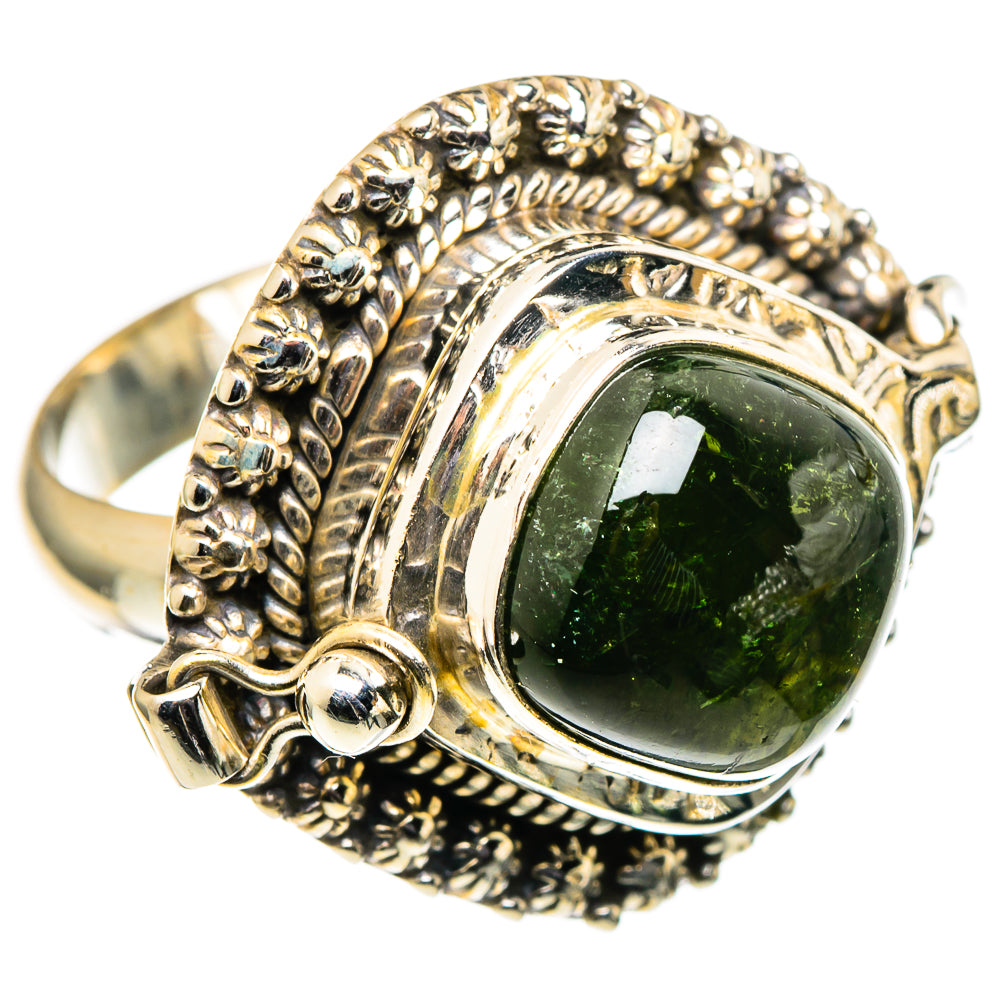Green Tourmaline Rings handcrafted by Ana Silver Co - RING98807