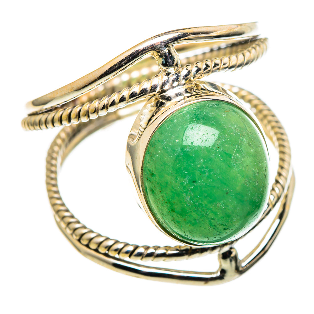 Green Aventurine Rings handcrafted by Ana Silver Co - RING98812