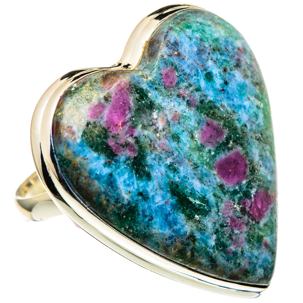 Ruby Fuchsite Rings handcrafted by Ana Silver Co - RING98851