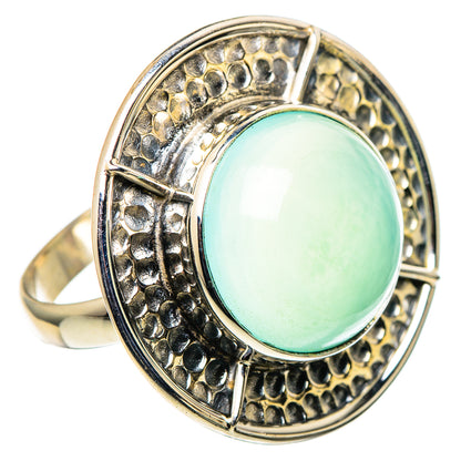 Aqua Chalcedony Rings handcrafted by Ana Silver Co - RING98889