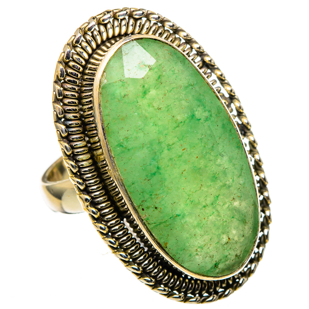 Green Aventurine Rings handcrafted by Ana Silver Co - RING98897