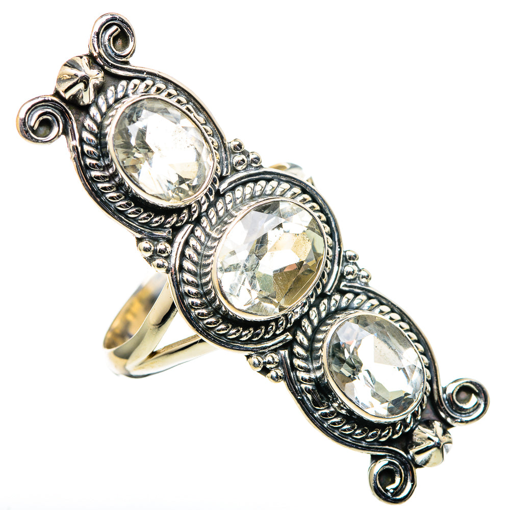 Green Amethyst Rings handcrafted by Ana Silver Co - RING98899