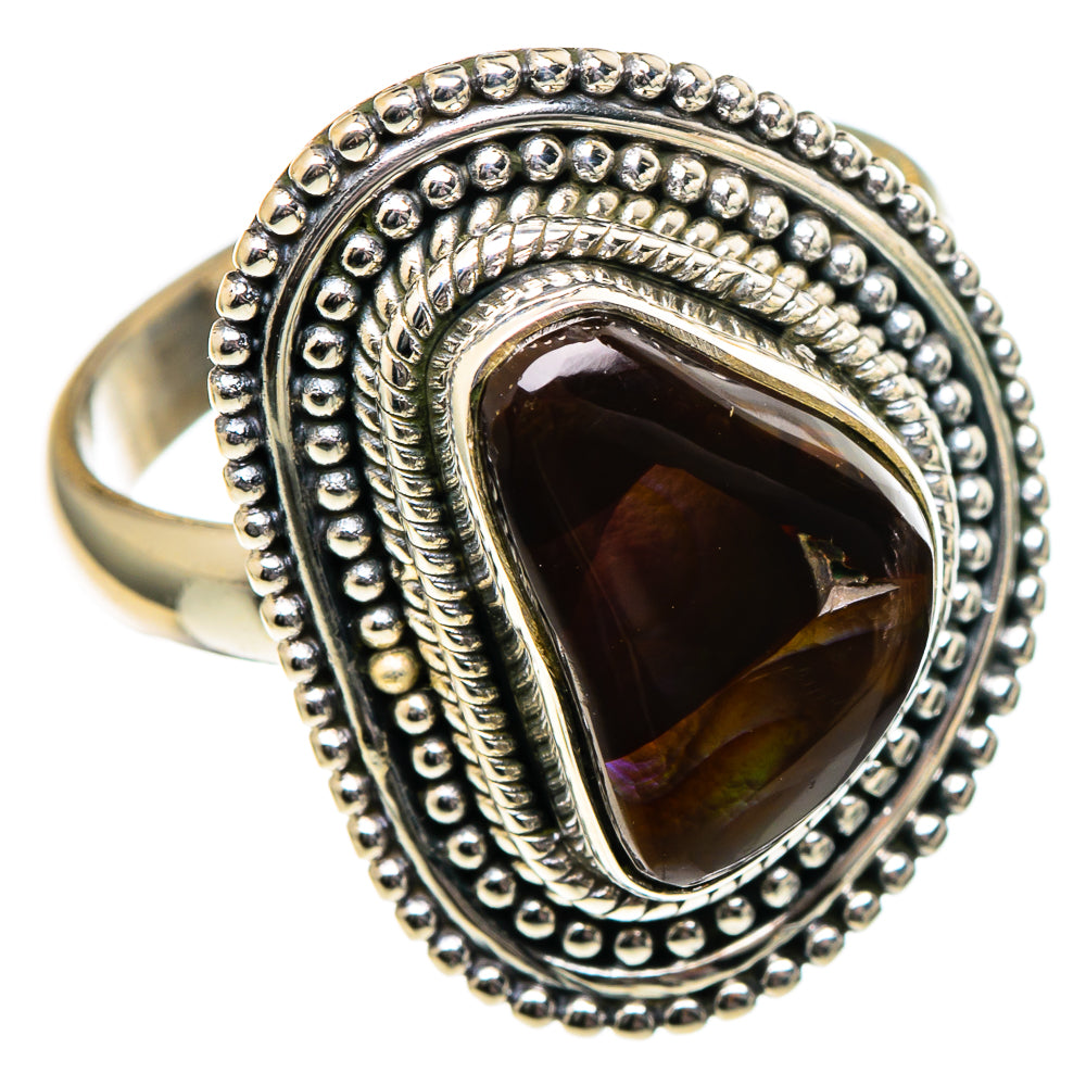 Mexican Fire Agate Rings handcrafted by Ana Silver Co - RING98918