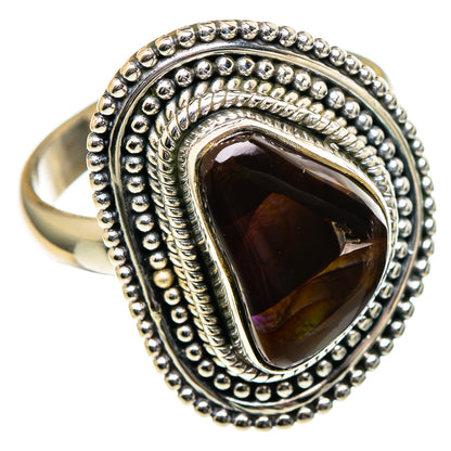 Mexican Fire Agate Rings handcrafted by Ana Silver Co - RING98918