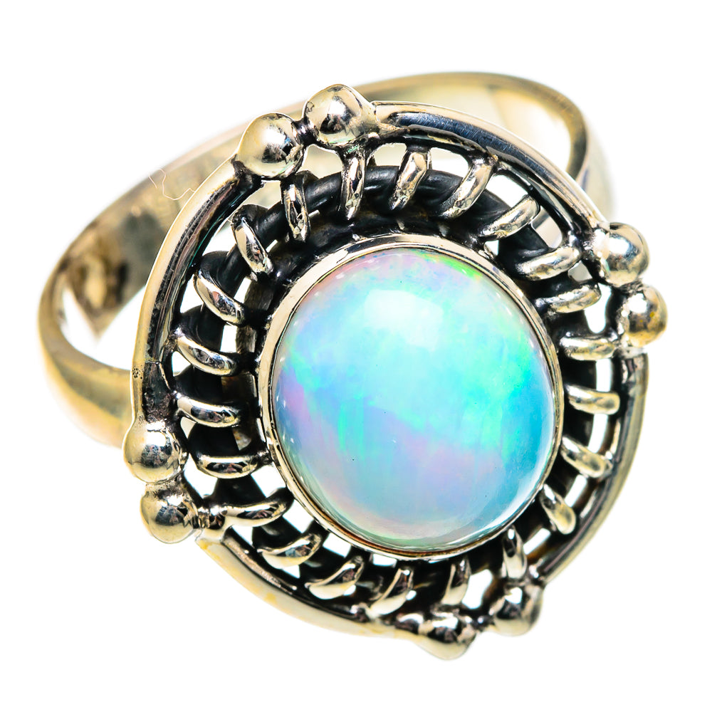 Ethiopian Opal Rings handcrafted by Ana Silver Co - RING98945
