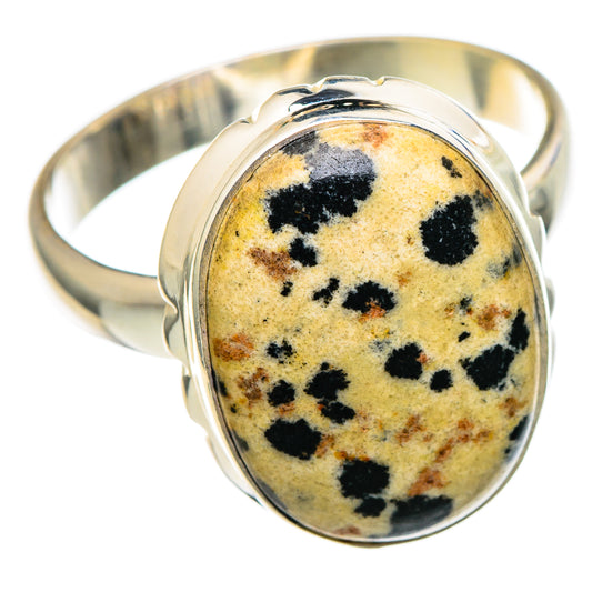 Dalmatian Jasper Rings handcrafted by Ana Silver Co - RING98959 - Photo 2